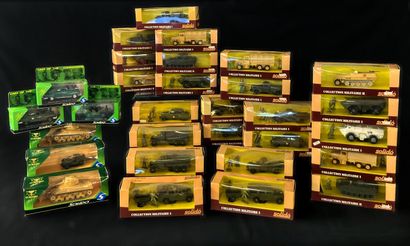 null SOLIDO - 30 REDUCED MODELS OF MILITARY VEHICLES, from different collections,...