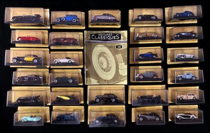 null EDITIONS ALTAYA - 49 REDUCED MODELS, "CLASSIC CARS" SERIES, in their original...