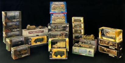 null 23 REDUCED MODELS OF MILITARY VEHICLES, of different brands and collections,...