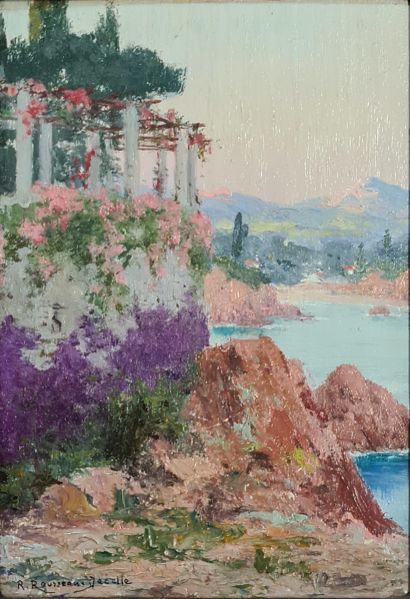 null René ROUSSEAU-DECELLE (1881-1964)

Terrasse fleurie sur la baie

HUILE SUR PANNEAU

Signée...