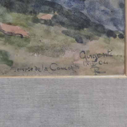 null Pierre ROY (1880-1950)

Temple de la Concorde à Girgenti

AQUARELLE

Signée...