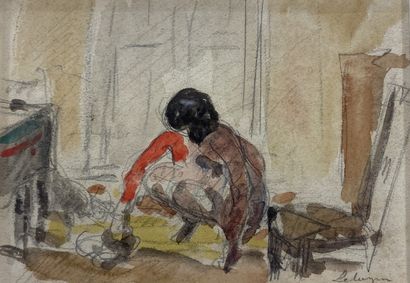 null Henri LEBASQUE (1865-1937)

Femme accroupie

AQUARELLE sur TRAITS de CRAYON

Signée...