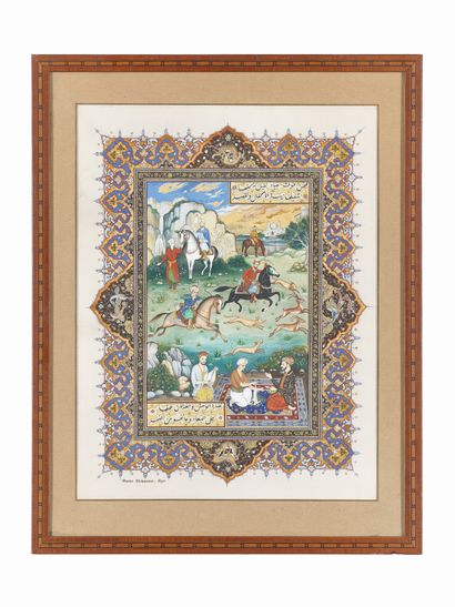 null Mohammed RACIM (1896-1975)

Exceptionnelle miniature d'après un poème sur la...