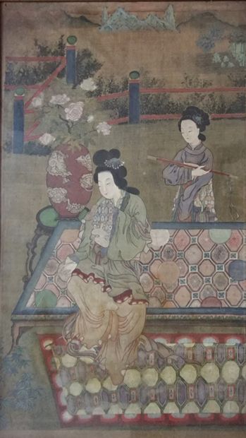 null CHINA, End of the 19th Century

Palace scene

INK and COLORS on SILK

Sight...
