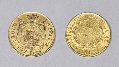 1 PIECE OF 40 GOLD Napoleon Imperator 1808M

P....