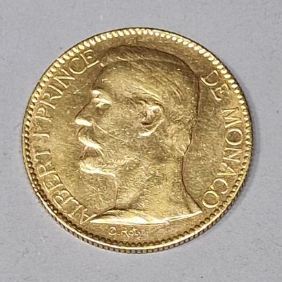 null 1 PIECE DE 100 FRANCS OR Albert 1er Prince de Monaco

Année 1896A

P. 32.2 g

(Etat...