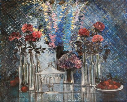 null Michel HENRY (1928-2016)

Crystal and blue transparency

OIL on canvas

Signed...