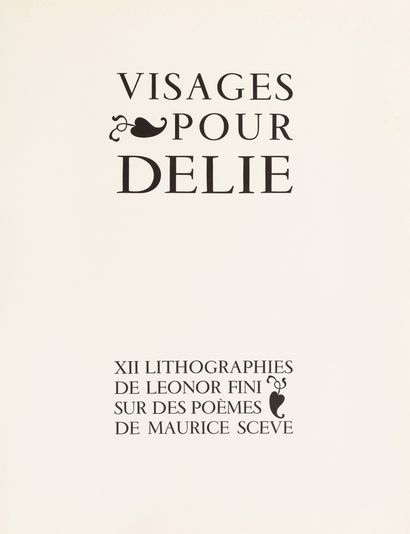 null [FINI (Léonor)] - SCEVE (Maurice)

Faces for Delie

Published by Ethis in Geneva,...