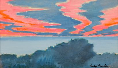 null André BRASILIER (Born in 1929)

Sunset on the sea

OIL on canvas

Signed lower...