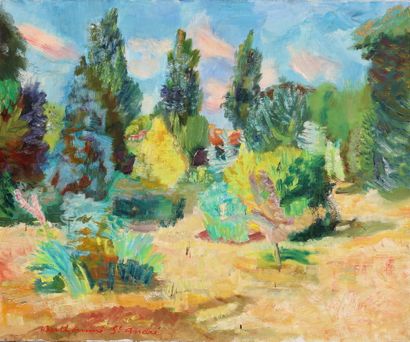 null Louis BERTHOMME-SAINT-ANDRE (1905-1977)

The bottom of the park

OIL on canvas

Signed...