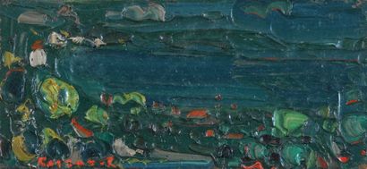 null André COTTAVOZ (1922-2012)

View of the bay

OIL on PANEL

Signed lower left

A...