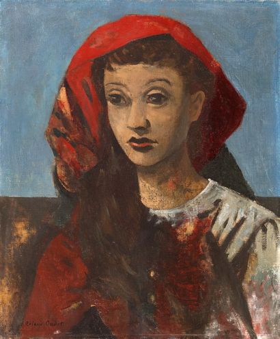 null Roland OUDOT (1897-1981)

Portrait with veil

OIL on canvas

Signed lower left

55...