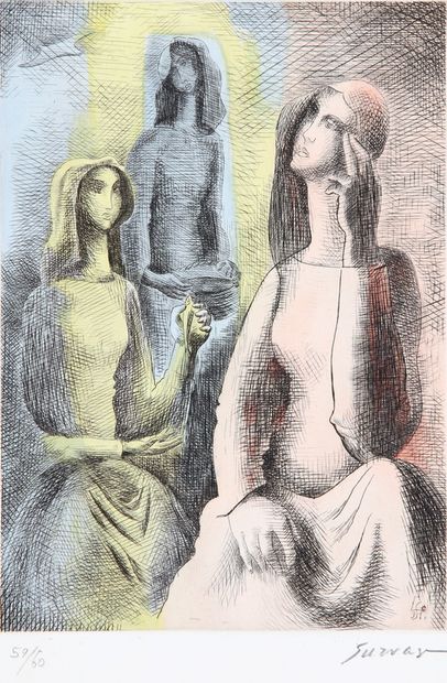 Léopold SURVAGE (1878-1968)

Trois femmes

GRAVURE...