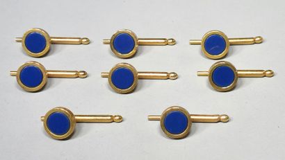 null André GEKHIERE (1930-2021)


SUITE DE 8 BOUTONS de PLASTRON en plaqué or en...