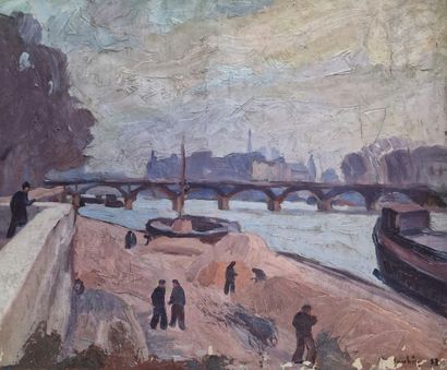 null Georges JOUBIN (1888-1983)


Travailleurs sur les quais de Seine à Paris


HUILE...