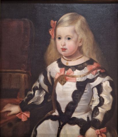 null D'APRES Diego VELASQUEZ (1599-1660)


Portrait de l'infante Marguerite


HUILE...