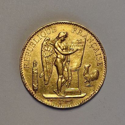 null 1 PIECE OF 100 FRENCH FRANCS GOLD 1881
Weight : 32,2 grams
(Rubbed, sold as...