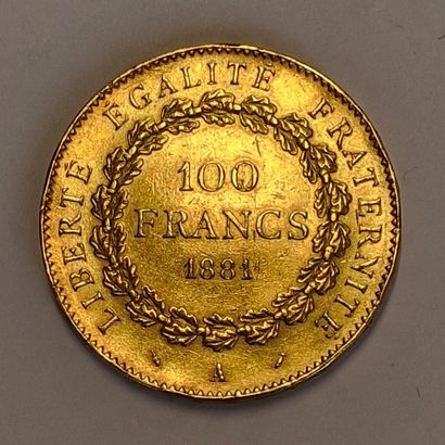null 1 PIECE OF 100 FRENCH FRANCS GOLD 1881
Weight : 32,2 grams
(Rubbed, sold as...