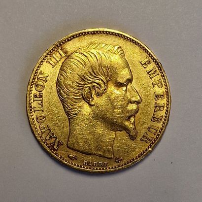 null 1 PIECE OF 20 FRENCH FRANCS GOLD1859
P. 6,4 g 
(Rubbed, sold as is)

NO LIVE...