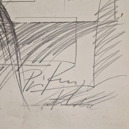 null Franz PRIKING (1929-1979)
Etude d'homme debout
CRAYON NOIR sur PAPIER
Signé...