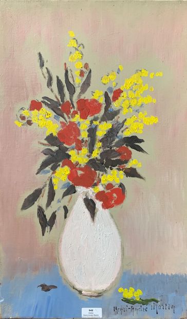Henri-André MARTIN (1918-2004)
Vase de fleurs...