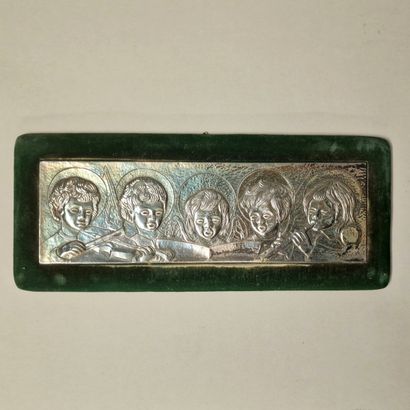 Modern silver bas-relief 925 Millièmes with...