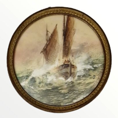 null Jacques DEBUT (XIX-XXème)
Marine et bords de mer
SUITE DE QUATRE AQUARELLES
Deux...
