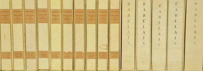 null 18 MODERN WORKS
- RABELAIS François (1494-1553), "Oeuvres de Rabelais", 5 volumes...