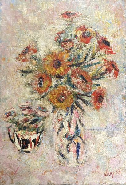 Alfred ALVY (1915-1970)
Bouquets
HUILE SUR...