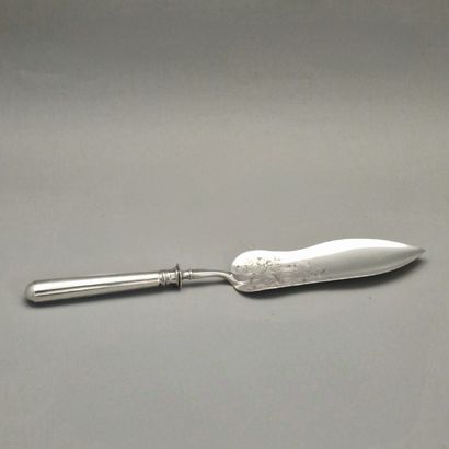 FISH SPOON in silver and mounted in Minerva...