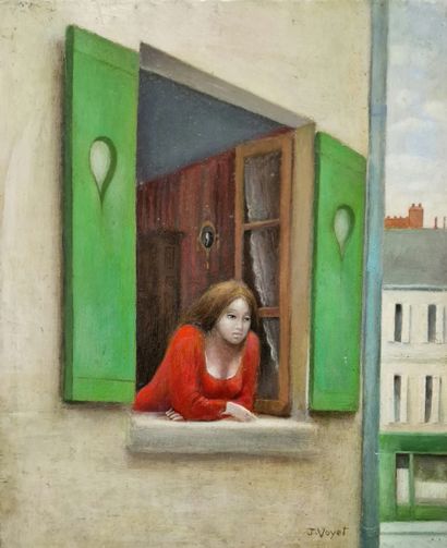 Jacques VOYET (1927-2010)
- La robe rouge
HUILE...