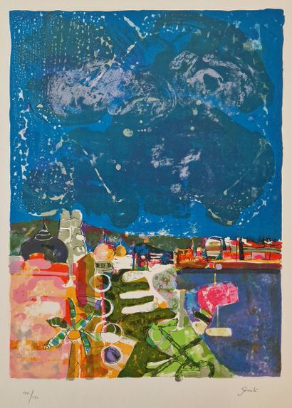 null Set of five LITHOGRAPHS including
- Gilles GORRITI (born in 1939)
Promenade...