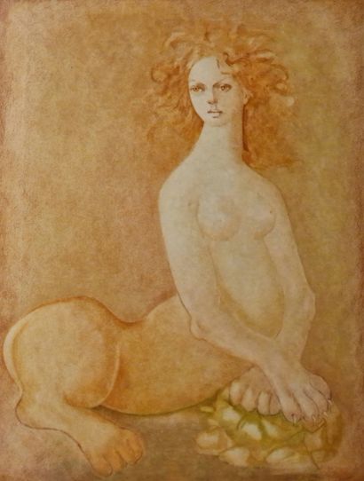 null Leonor FINI (1907-1996)
Suite de quatre LITHOGRAPHIES
Signées en bas à droite,...