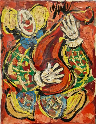 null Henri D'ANTY (1910-1998)
Suite de deux HUILE sur TOILES
Portraits de clowns
Signées...