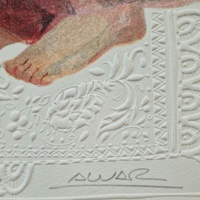 null Alvar SUNOL (Born in 1935)
Set of two ESTAMPES on GAUFRE PAPER including
- Conciliabule
Signed...