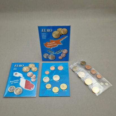 EURO :
- MALTE : blister de 8 pièces 2008
-...