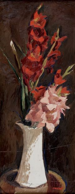 HEUZE Edmond (1884-1967)
Bouquet rouge au...