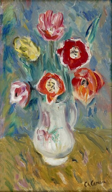 CAMOIN Charles (1879-1965)
Bouquet de tulipes,...