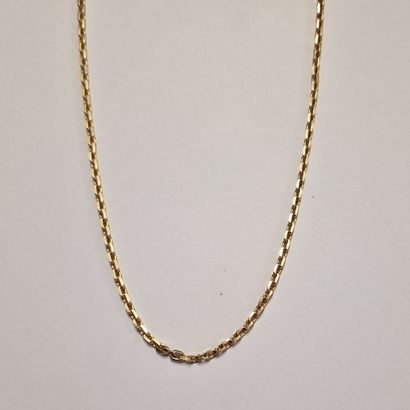null Modern forçat chain in pink gold 750 Millièmes
P. 24,8 g
L. 76 cm