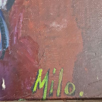 null MILO (20th century)
Maternity
2 OIL PAINTINGS
Signed lower right
62 x 46 and...