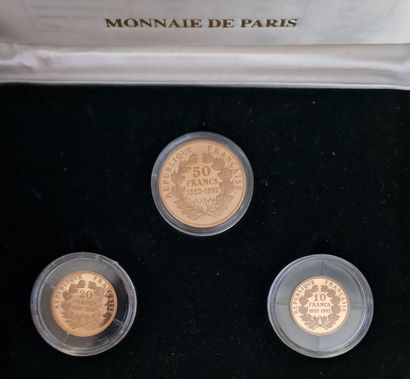 MONNAIE DE PARIS - COFFRET contenant 3 pièces...