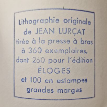 null Jean LURCAT (1892-1966) 
Sagittaire 
LITHOGRAPHIE EN COULEURS
Signée au crayon...