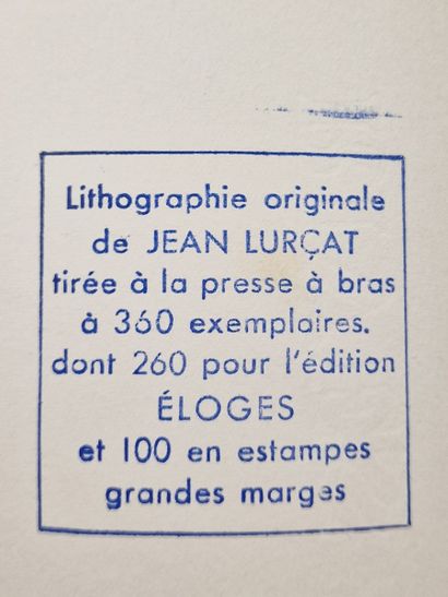 null Jean LURCAT (1892-1966) 
Les gémeaux
LITHOGRAPHIE EN COULEURS
Signée en bas...