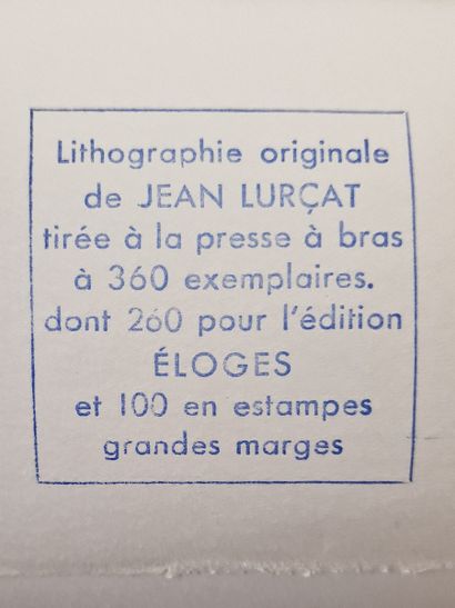 null Jean LURCAT (1892-1966) 
Guerrier au sabre
LITHOGRAPHIE EN COULEURS
Signée en...