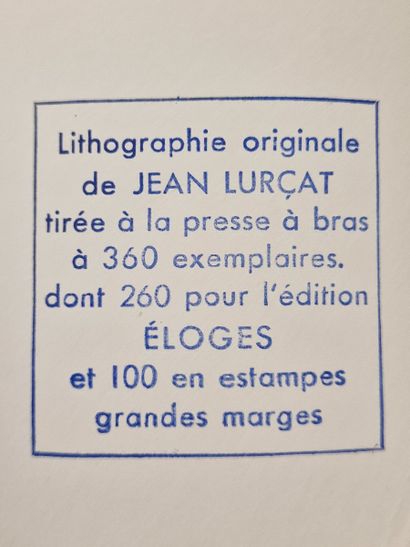 null Jean LURCAT (1892-1966) 
Lumières
LITHOGRAPHIE EN COULEURS
Signée en bas à droite,...