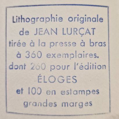 null Jean LURCAT (1892-1966) 
Sagittaire
LITHOGRAPHIE EN COULEURS
Signée en bas à...