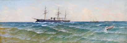 null KRYZHITSKY Constantin Iakovlevitch (1858-1911), attribué à Le Standart, yacht...