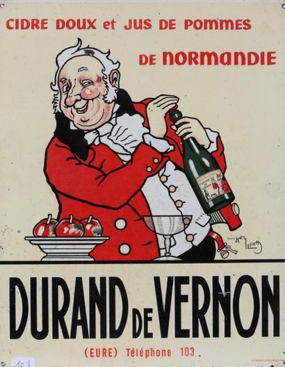 null Harry ELIOTT - " Cidre doux et jus de pommes de Normandie - DURAND de VERNON...
