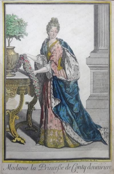 null ÉCOLE FRANÇAISE DE LA FIN DU XVII e SIÈCLE. 

Portrait de Madame la princesse...