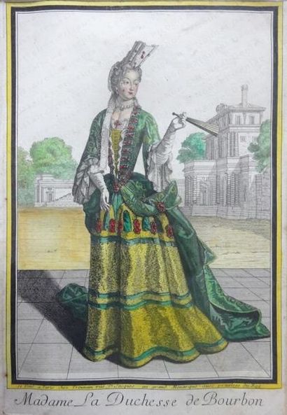 null ÉCOLE FRANÇAISE DE LA FIN DU XVII e SIÈCLE. 

Portrait de Madame la duchesse...